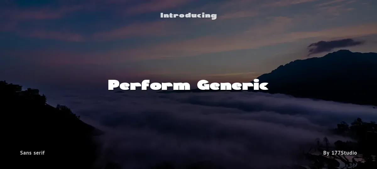 Perform Generic font preview