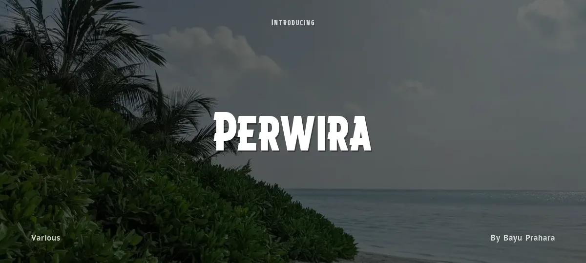 Perwira font preview
