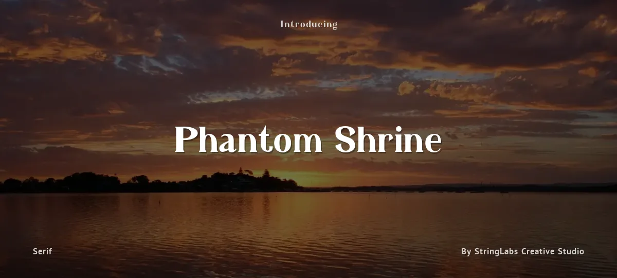 Phantom Shrine font preview