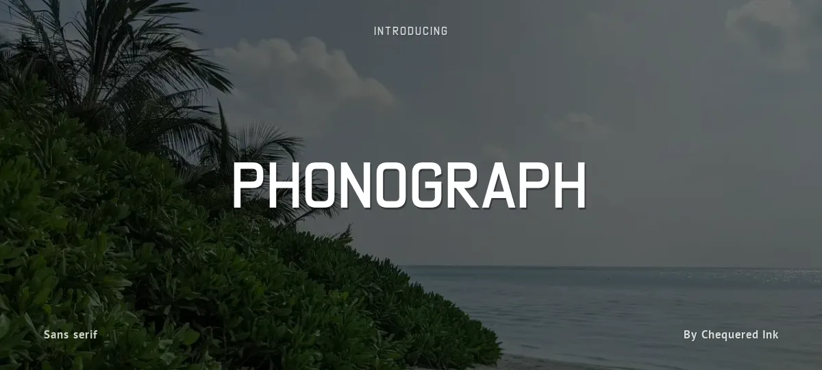 Phonograph font preview