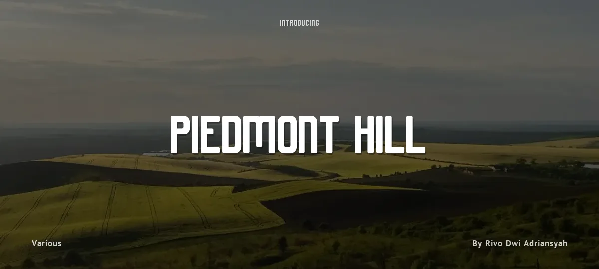 Piedmont Hill font preview