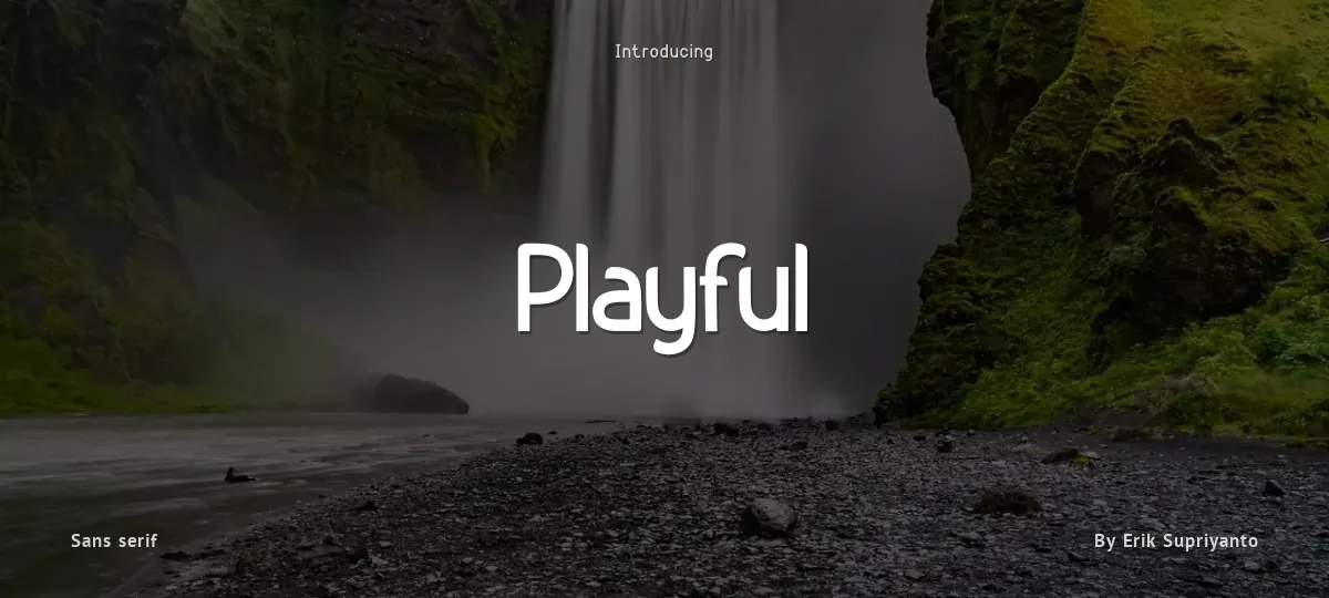 Playful font preview