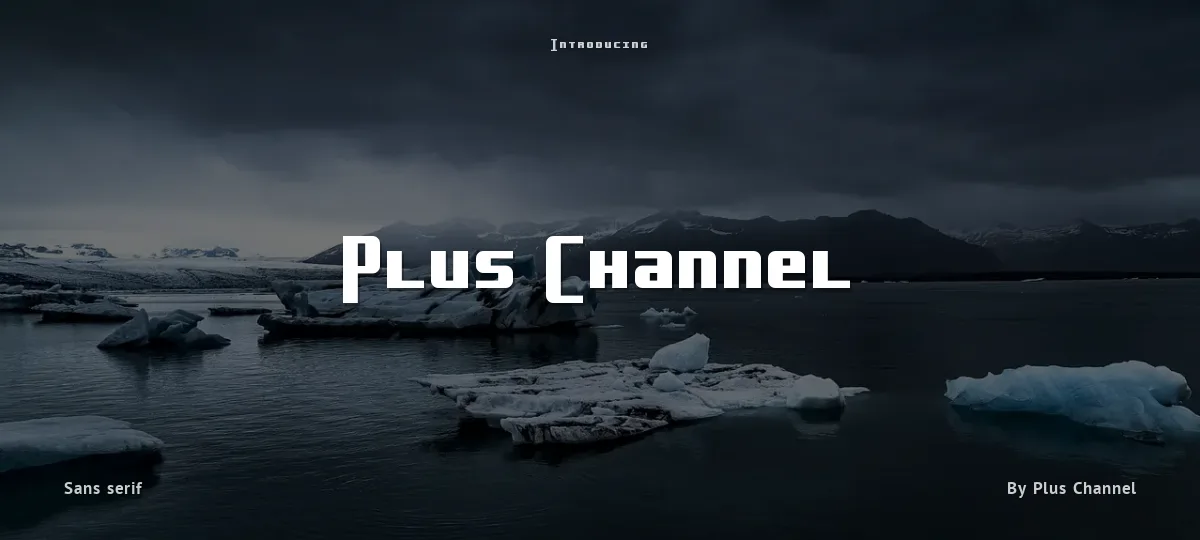 Plus Channel font preview