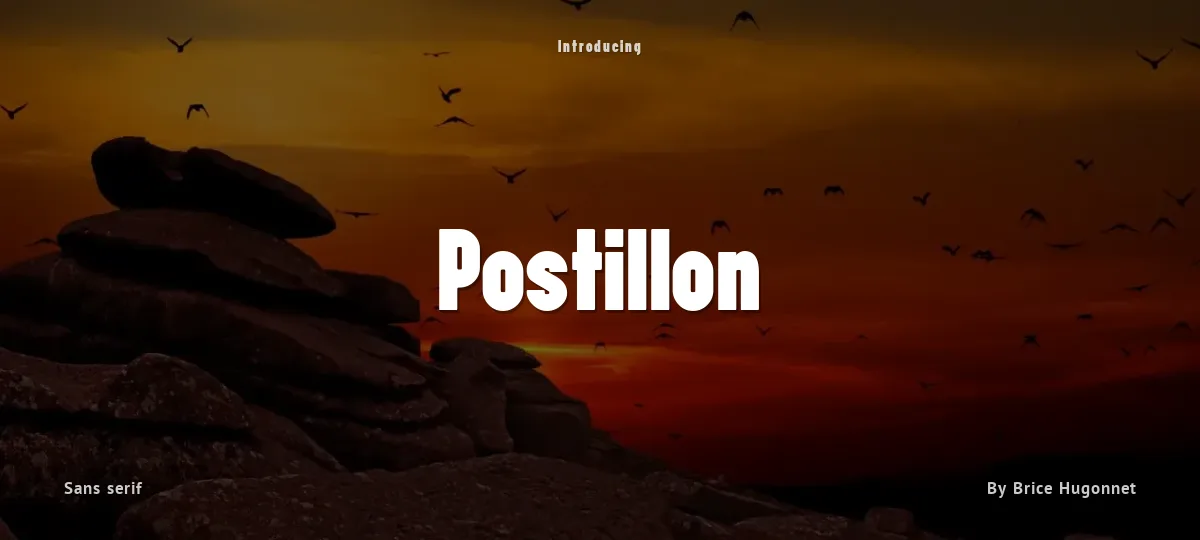 Postillon font preview