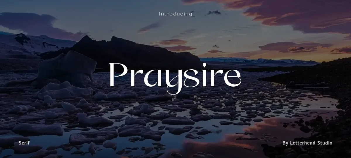 Praysire font preview