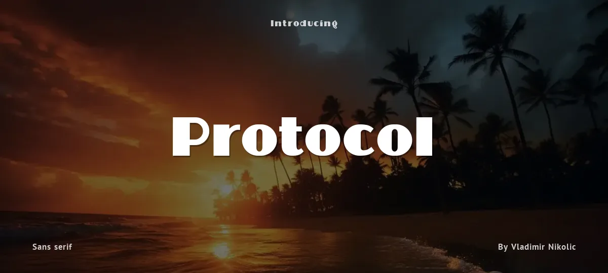 Protocol font preview
