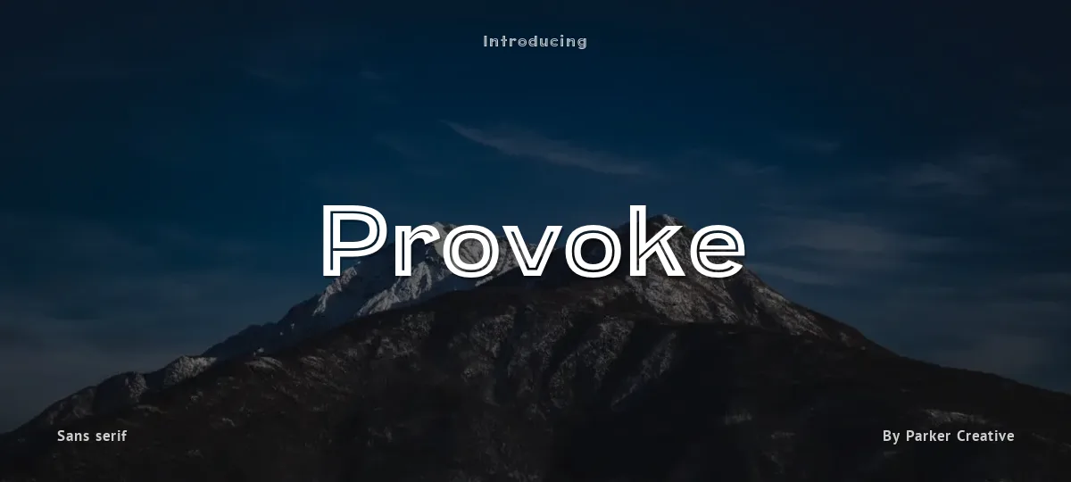 Provoke font preview
