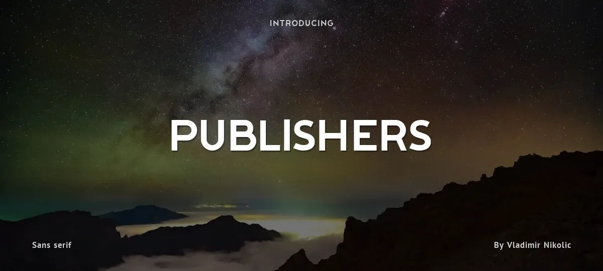 Publishers font preview