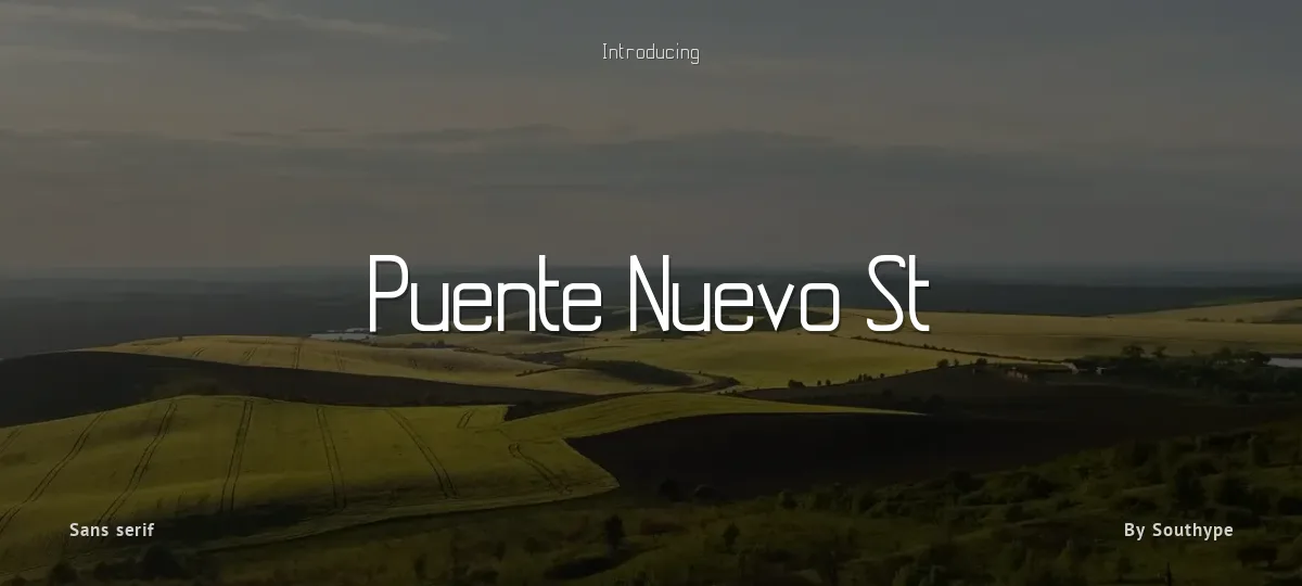 Puente Nuevo St font preview