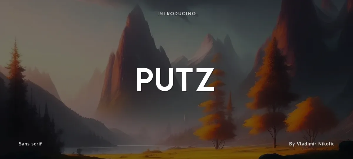 Putz font preview