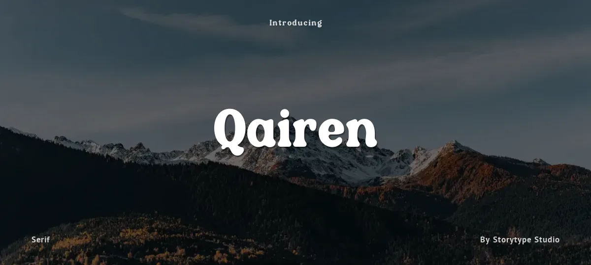 Qairen font preview
