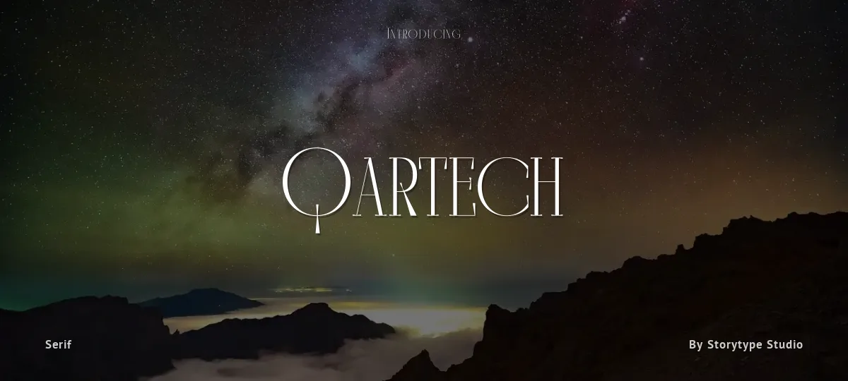Qartech font preview