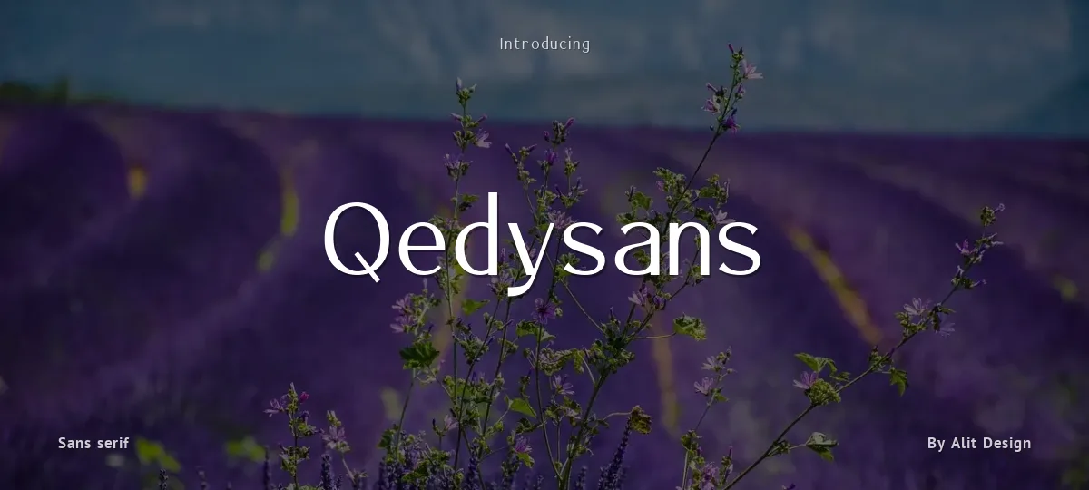 Qedysans font preview