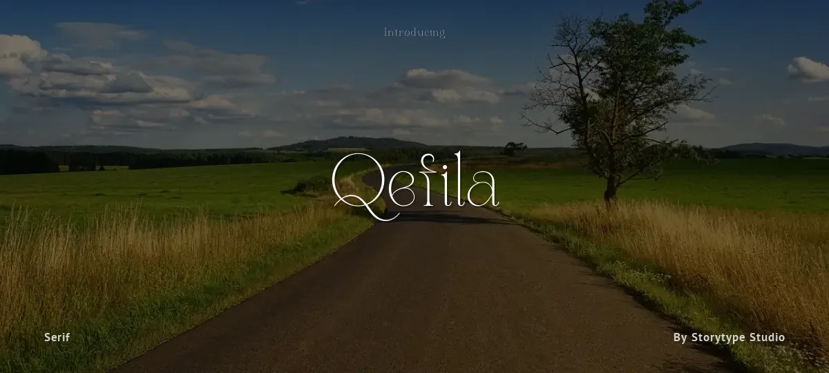 Qefila font preview