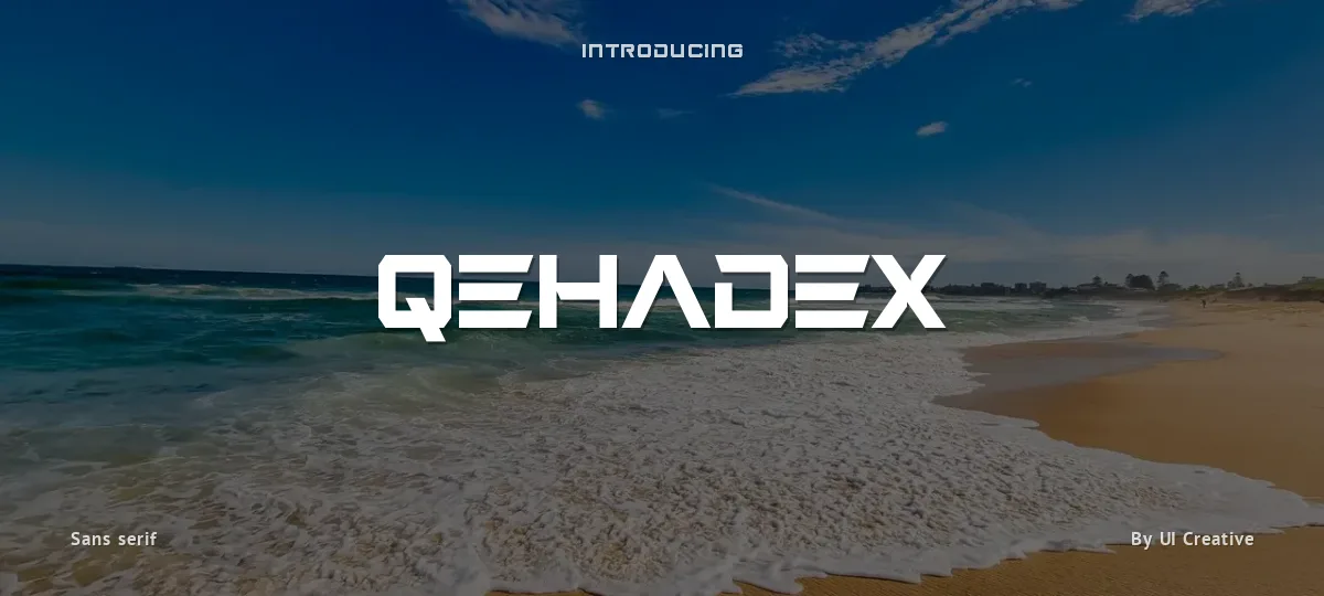 Qehadex font preview