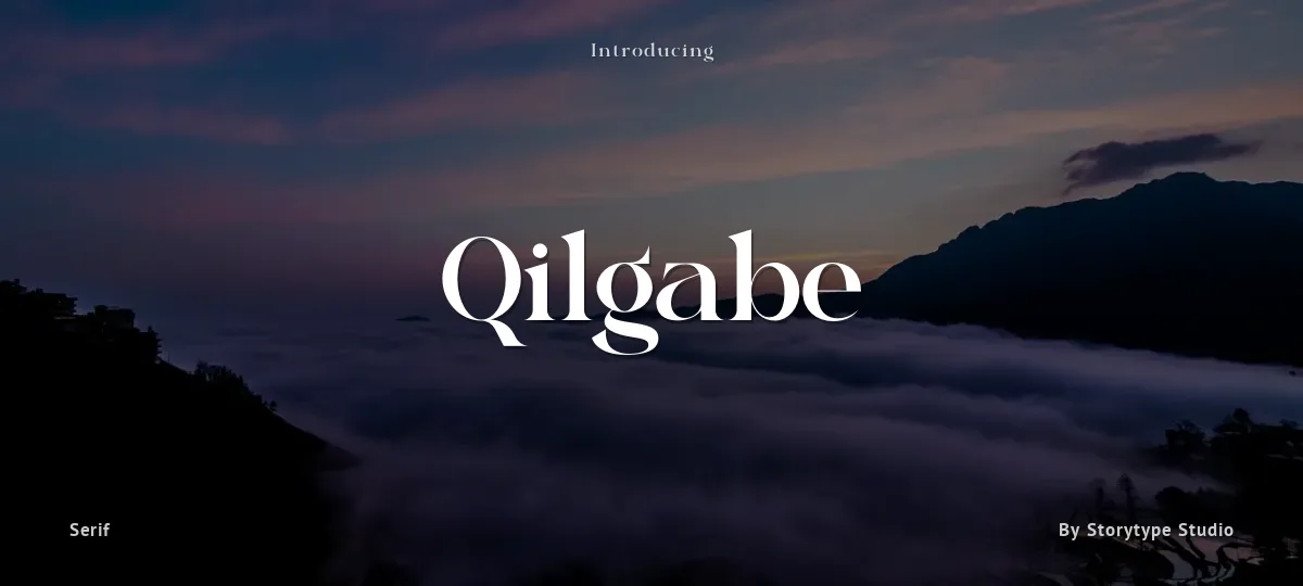Qilgabe font preview