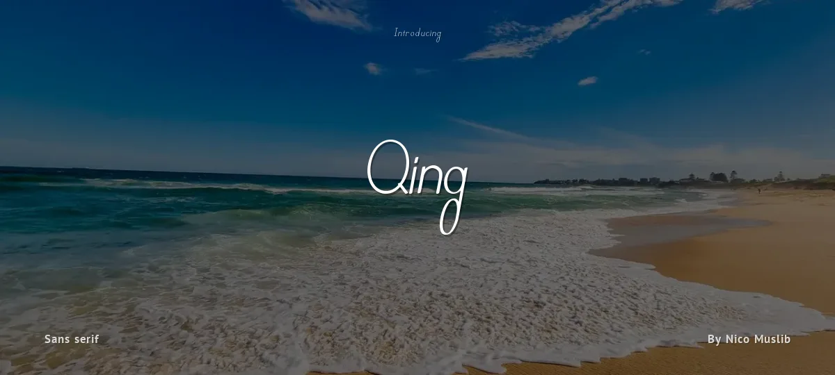 Qing font preview