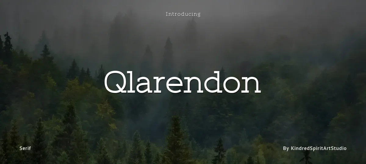Qlarendon font preview