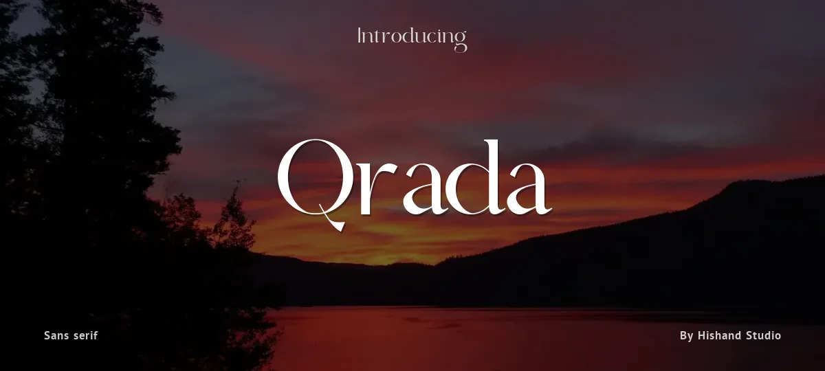 Qrada font preview