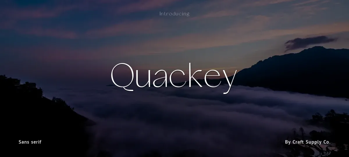 Quackey font preview