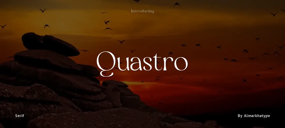 Quastro font preview