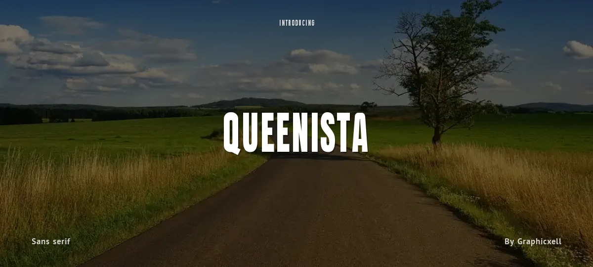 Queenista font preview