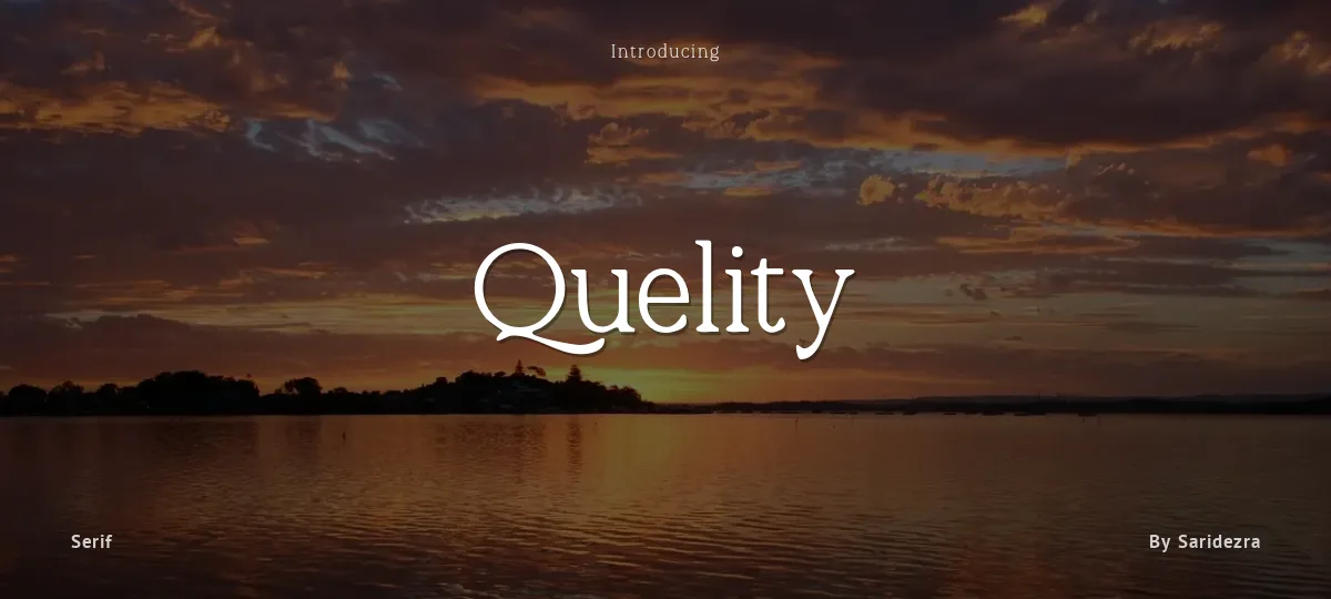 Quelity font preview