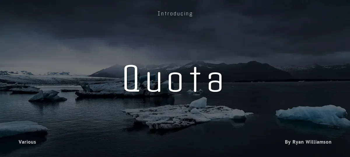 Quota font preview