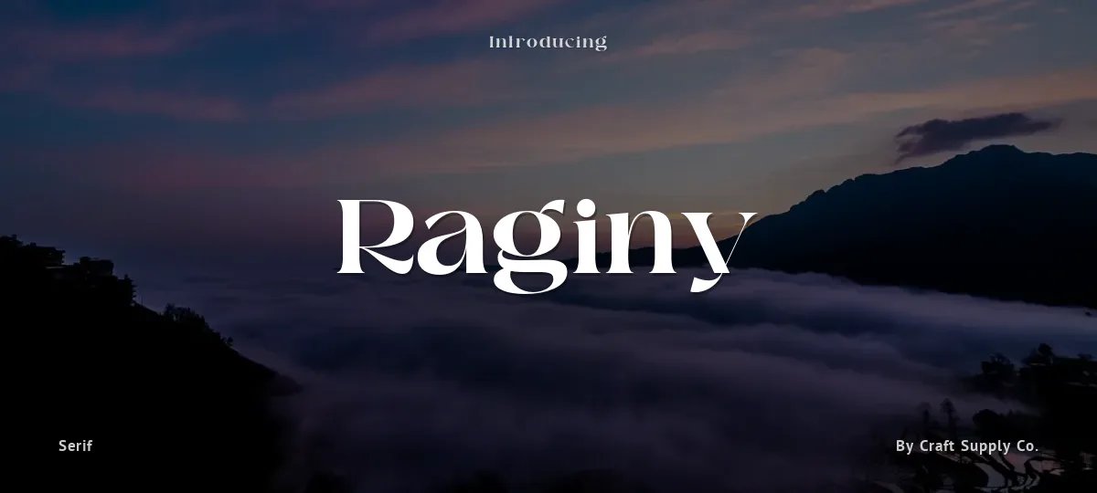 Raginy font preview