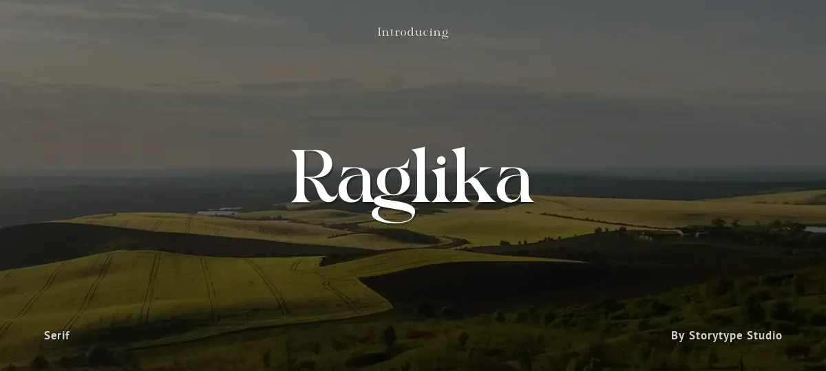 Raglika font preview