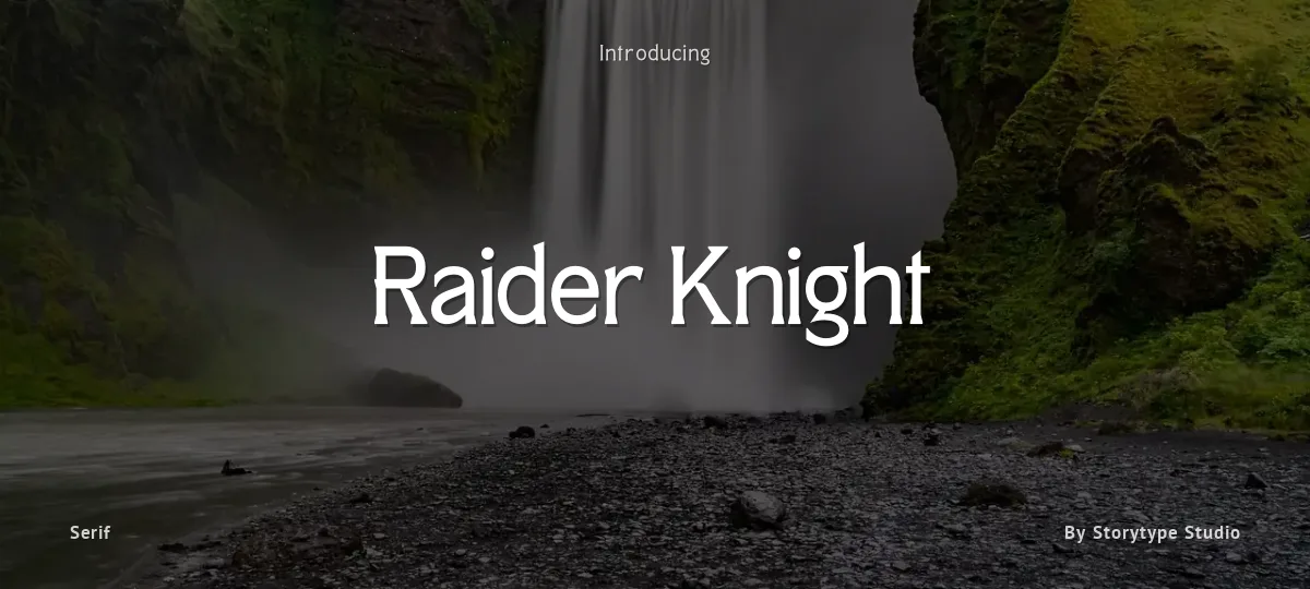 Raider Knight font preview