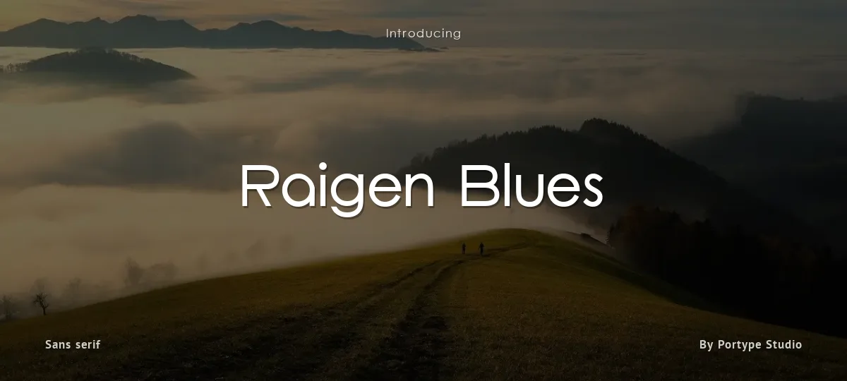 Raigen Blues font preview