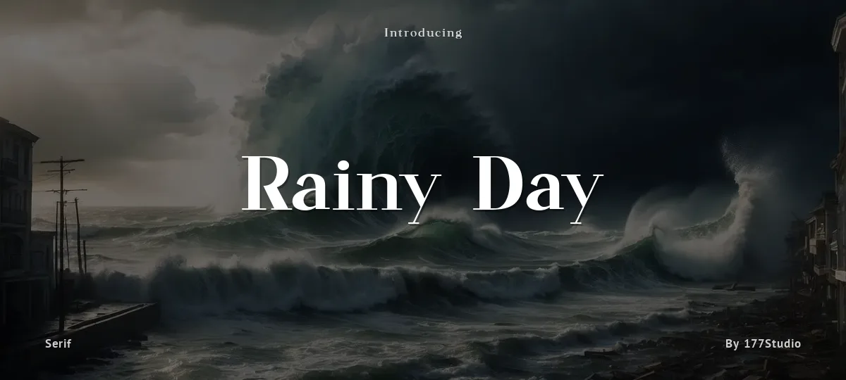 Rainy Day font preview