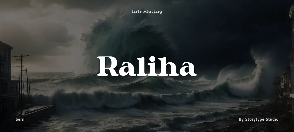 Raliha font preview