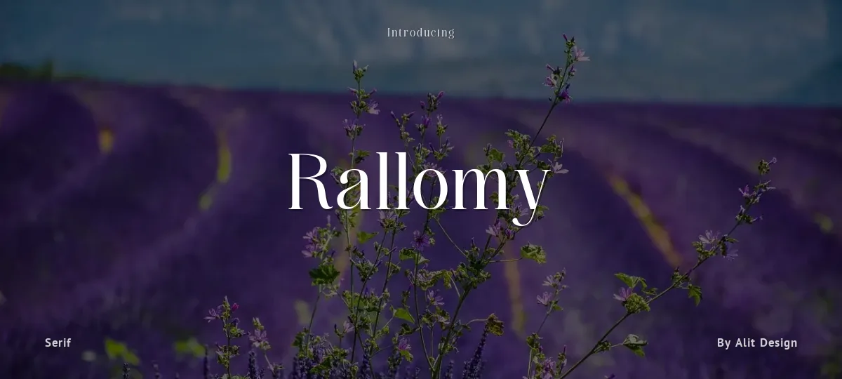 Rallomy font preview