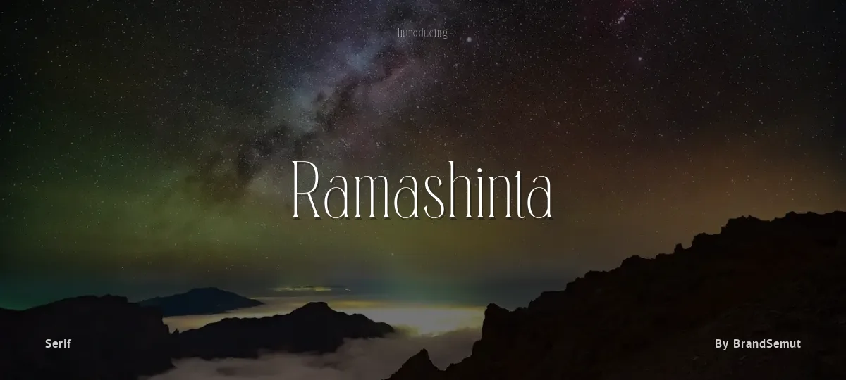 Ramashinta font preview