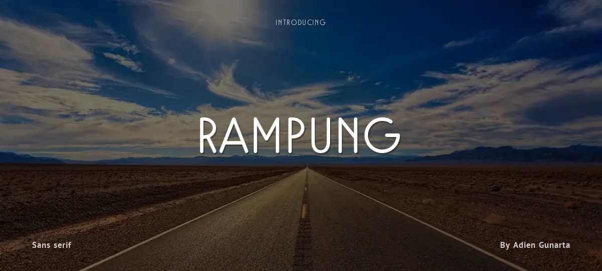 Rampung font preview