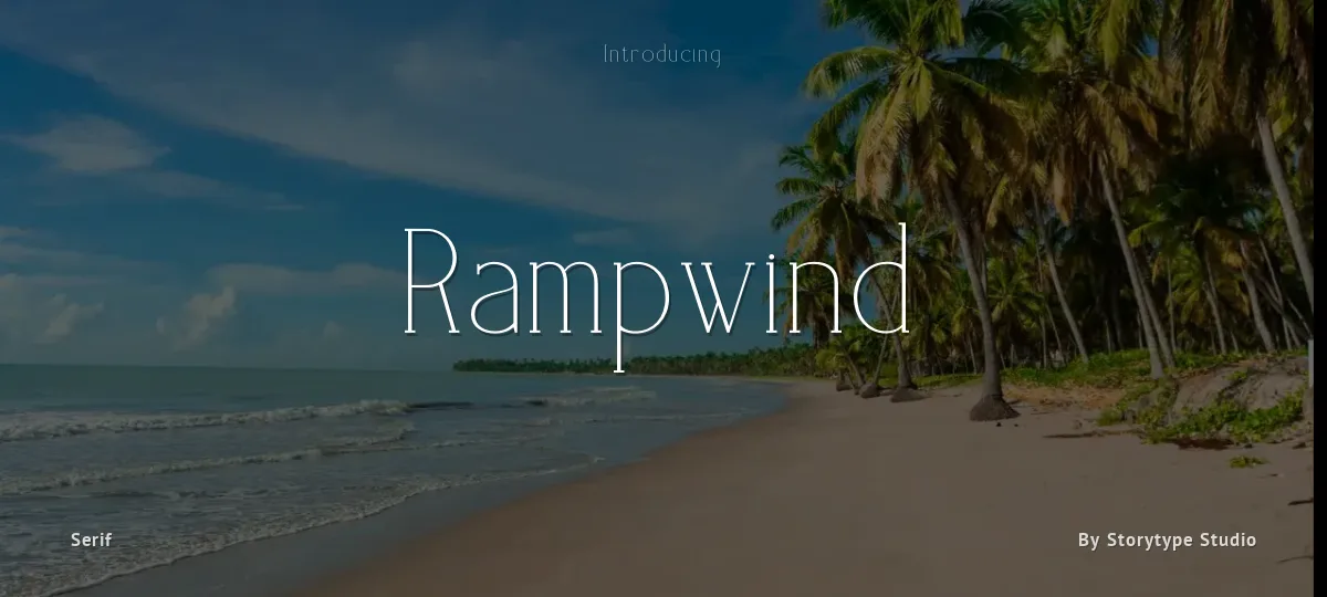 Rampwind font preview