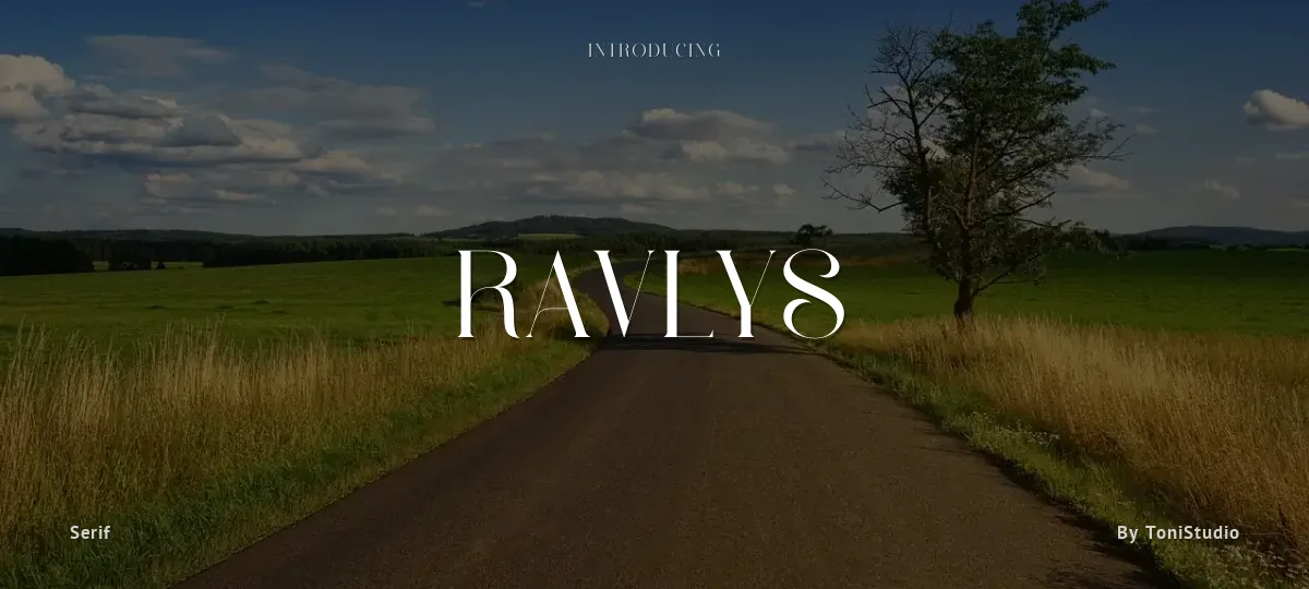 Ravlys font preview