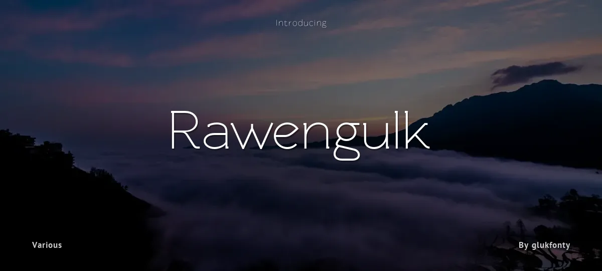 Rawengulk font preview