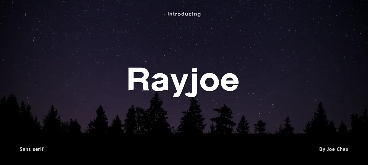 Rayjoe font preview