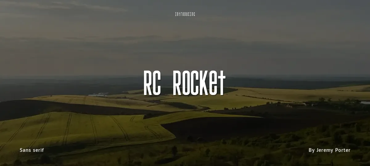 RC Rocket font preview
