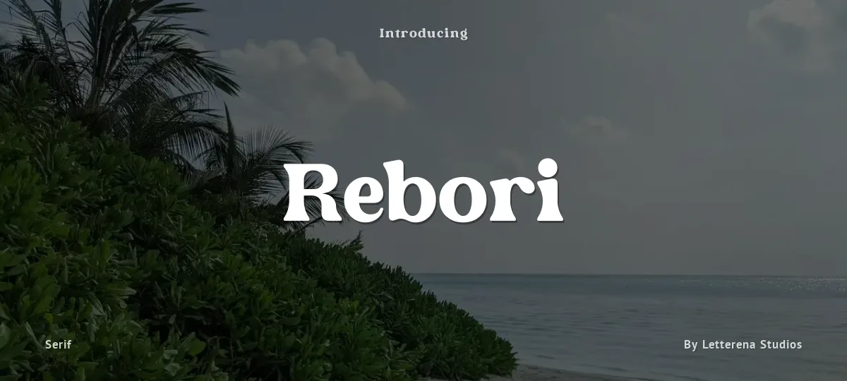 Rebori font preview
