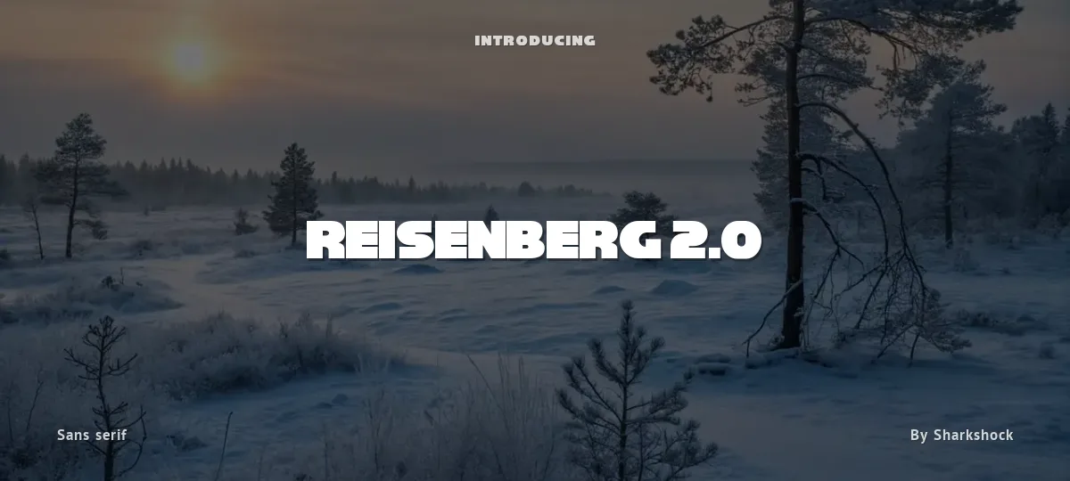 Reisenberg 2.0 font preview