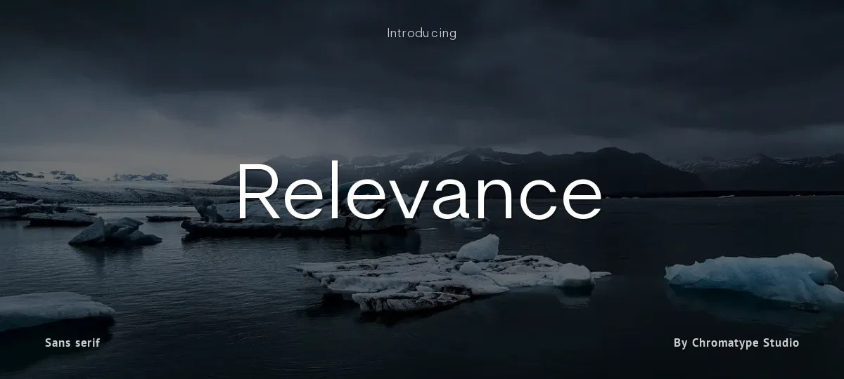 Relevance font preview