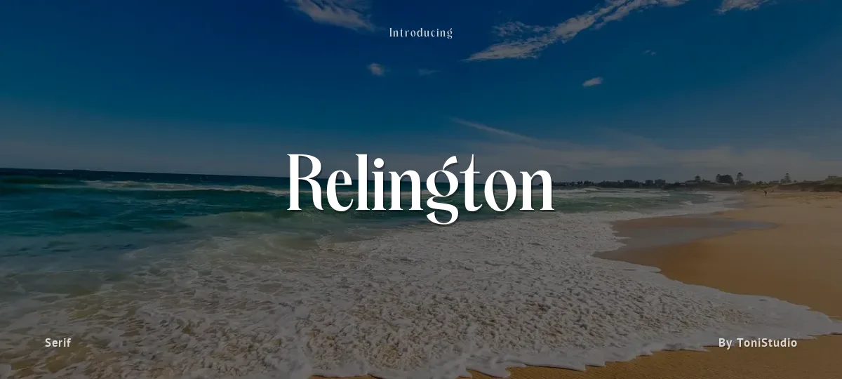 Relington font preview