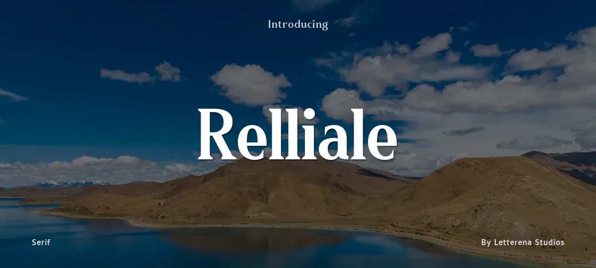 Relliale font preview