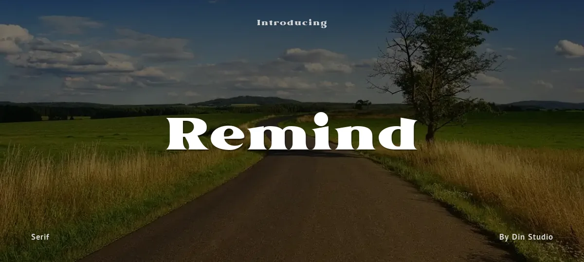 Remind font preview