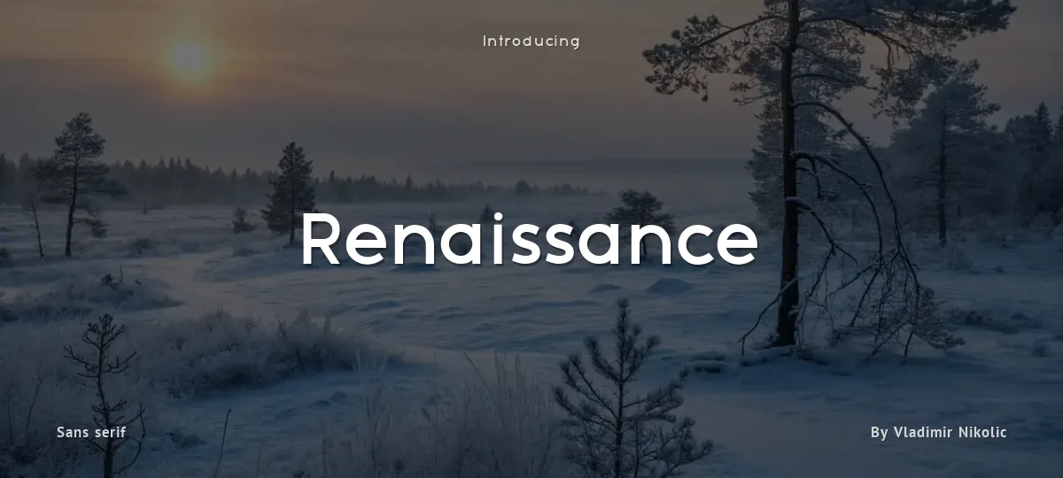 Renaissance font preview