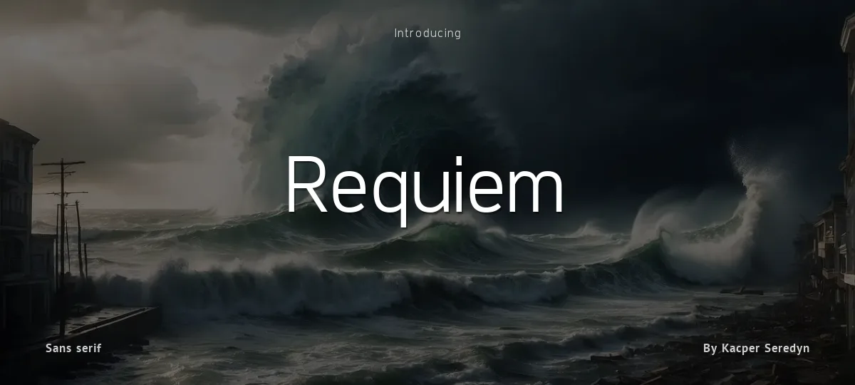 Requiem font preview